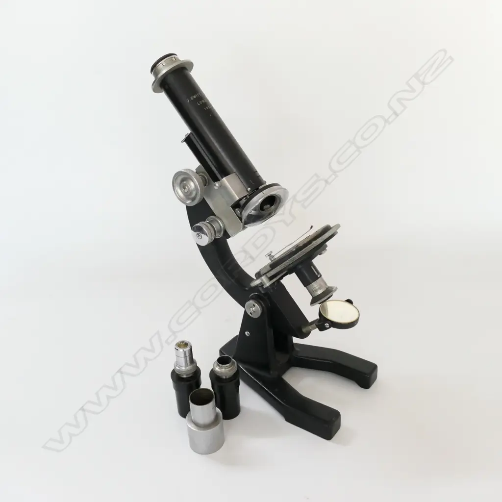 J. SWIFT & SON, LONDON No.19361, PETROLOGICAL MICROSCOPE, IN MAHOG BOX. Image 1++